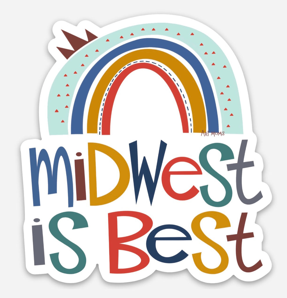 Midwest is Best Vinyl Sticker