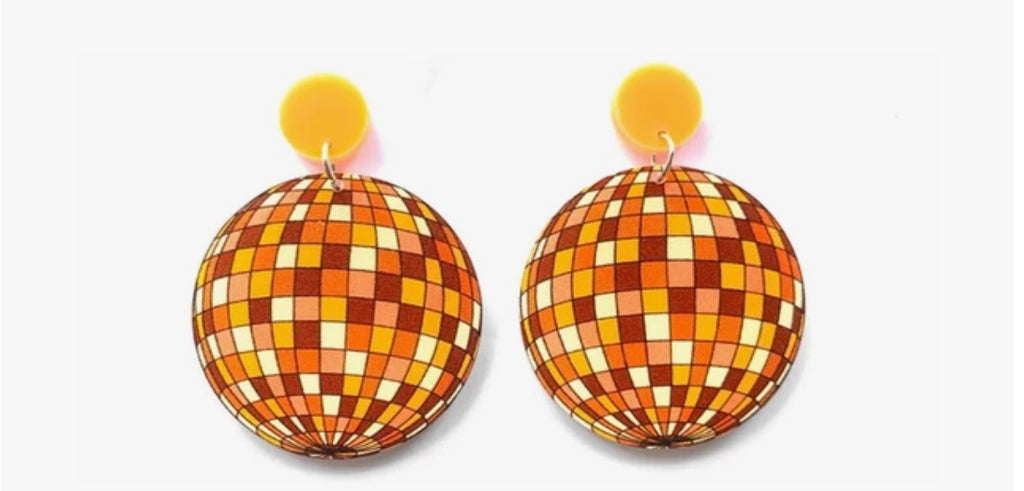 New Arrival- Disco Ball Earrings- Two Color Choices