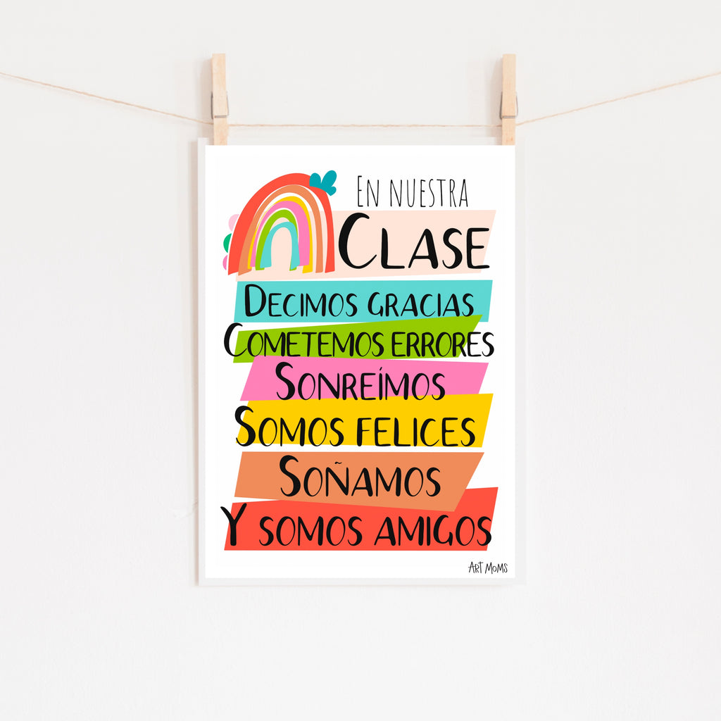 Art Moms When you Enter this Classroom Print (In Spanish)
