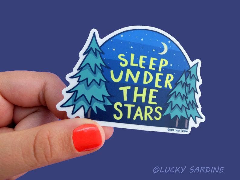 Sleep Under the Stars Vinyl Sticker