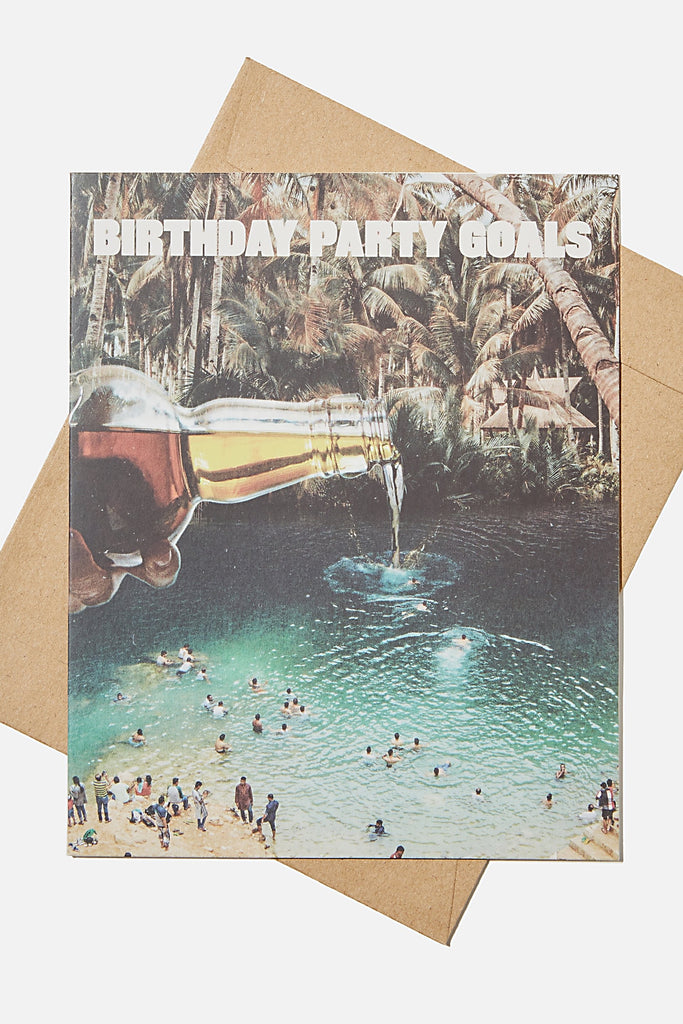 Greeting Card-Birthday Party Goals