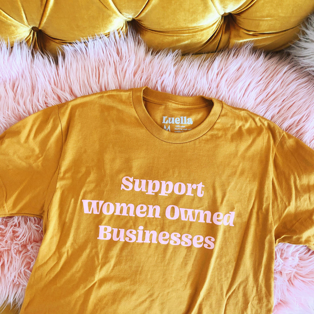 Support Women Owned Businesses Mustard