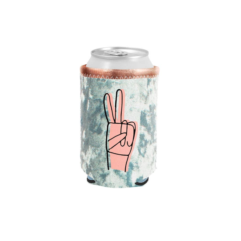 Peace Metallic and Velvet Can Holders